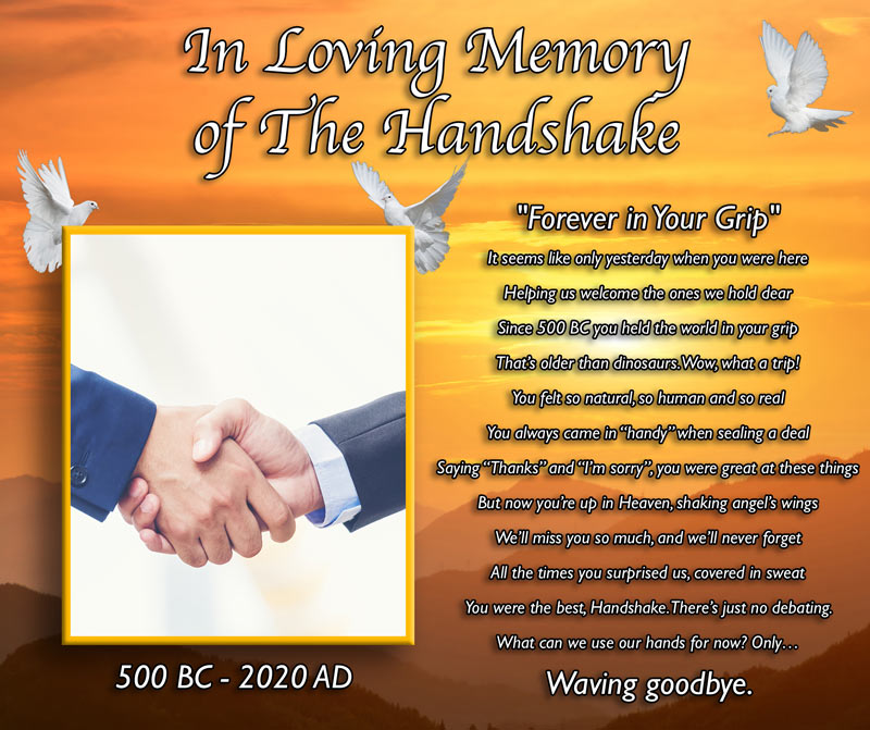 handshake poem